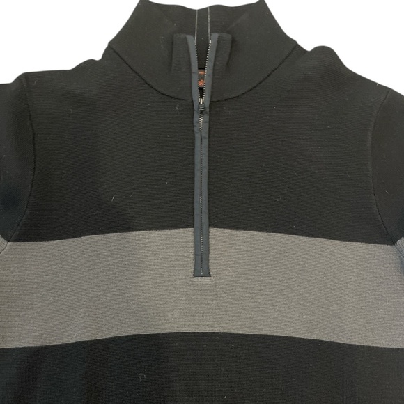 Vintage Men’s Large Banana Republic 2004 1/4 Zip Wool Knit Colorblock Sweater - Picture 3 of 10